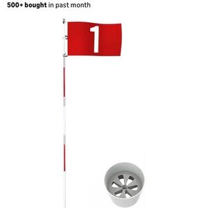 THIODOON Golf Flagstick 6ft Golf Flag and Cup for Yard